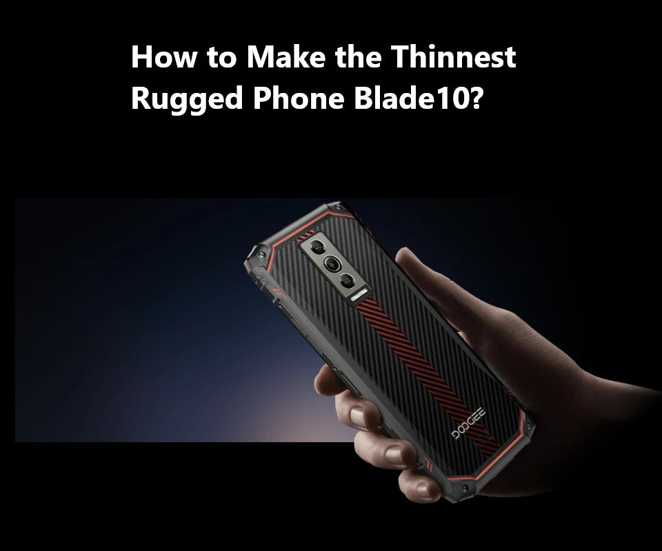DOOGEE Blade10 Rugged Phone 6.56 Inch 90Hz IPS Display 9GB(4+5) 128GB Octa Core 16MP Main Camera 5150mAh Android 14 Face Unlock