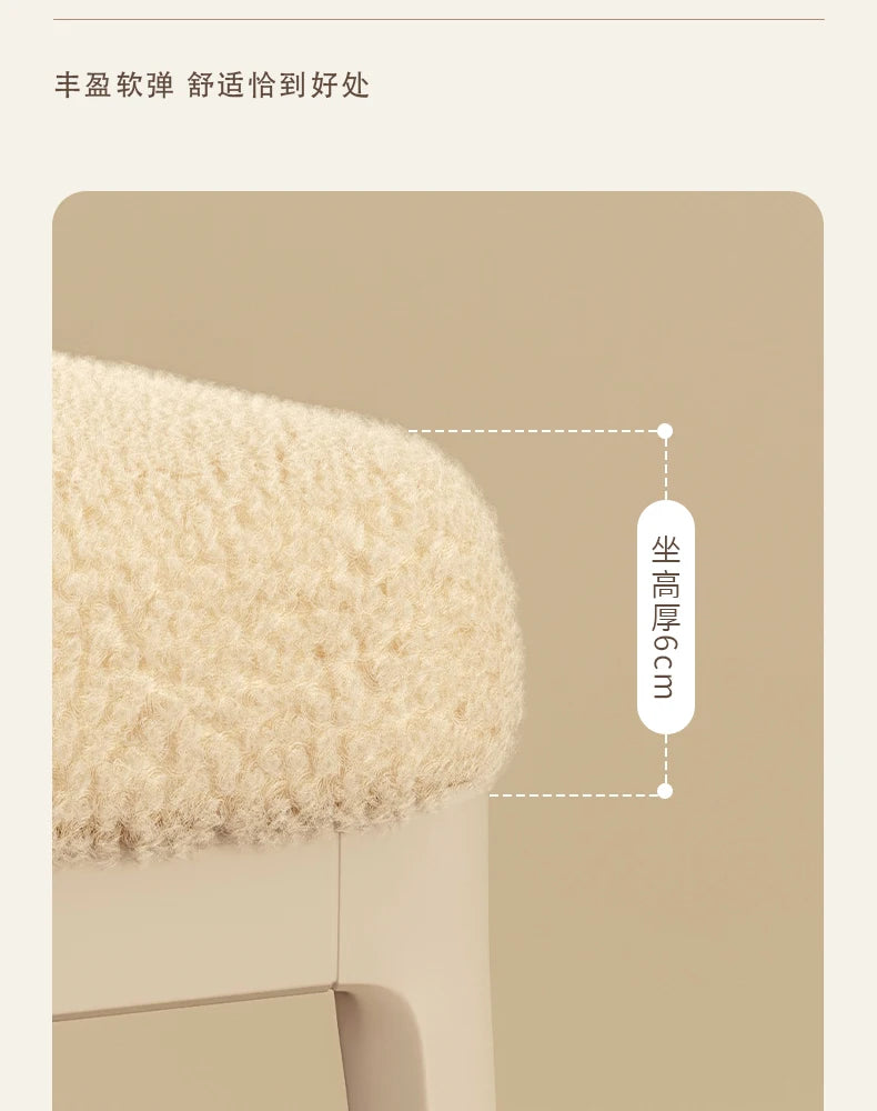 White Household Vanity Stools Small Items Luxury Living Room Ottoman Office Luxury Relaxing Sillones Modernos Home Furniture