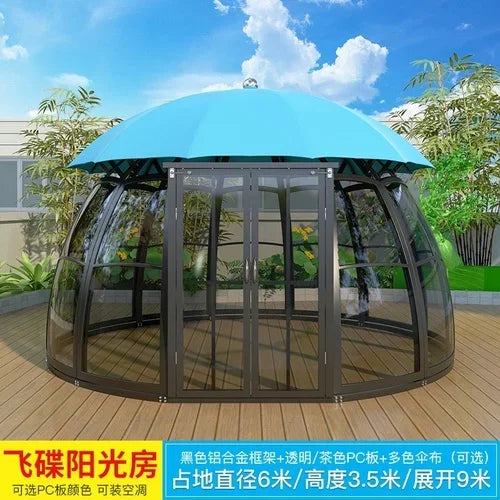 The product can be customized.Outdoor courtyard pavilion, round European style hotel, resort scenic villa,