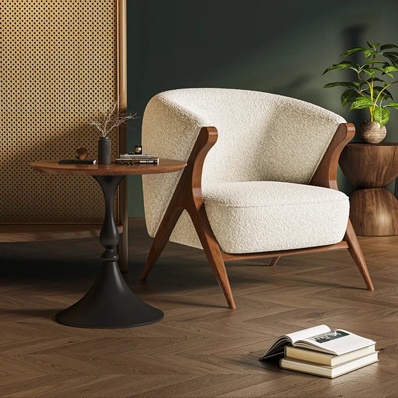 Reading Velvet Modern Chair Table Set Luxury Italian Design Hotel Armchair Bedroom Balcony Accent Sillas Nordic Furniture