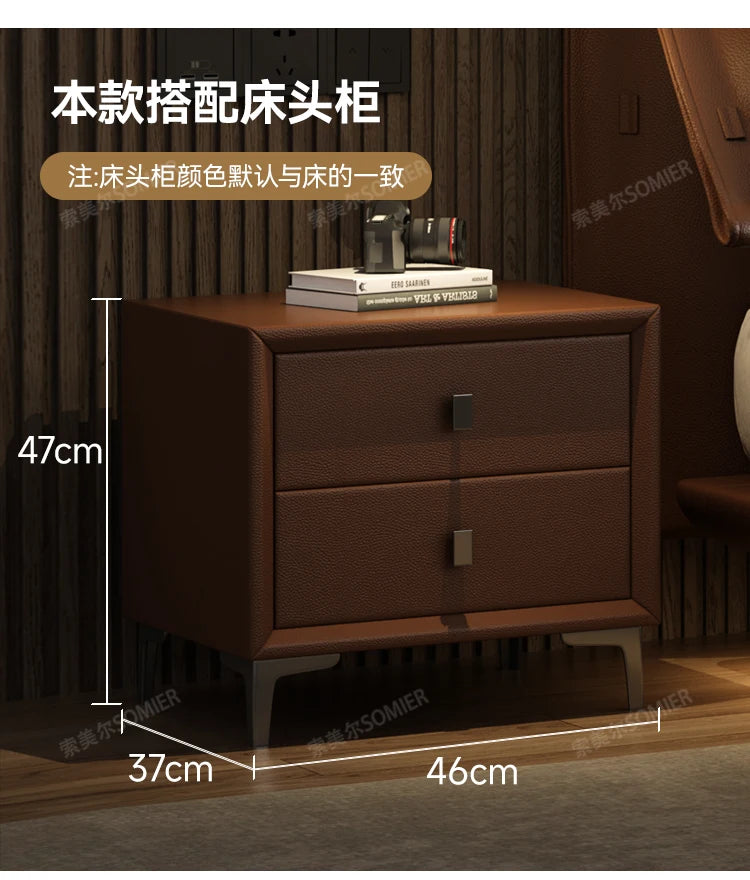 Soft Leather Luxury Double Bed Modern Adults Design Queen Loft Double Bed Bases Frames Camas De Dormitorio Bedroom Furniture