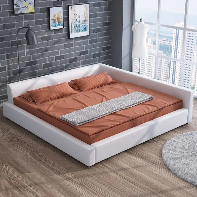 Fancy European Bed Frames Fence Modern Kids Lounge Bed King Sized Upholstery Luxury Muebles Para Dormitorio Home Decoration