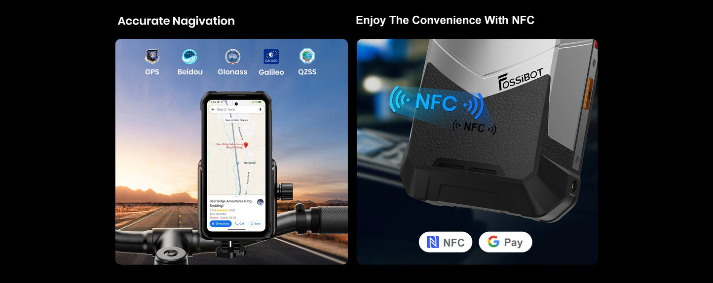FOSSiBOT F107 PRO Rugged Smartphone Android 15 OS,30GB(12+18)+512GB ROM,6.95"FHD+ 5G Mobile Phone 28000mAh Battery,NFC/Face ID