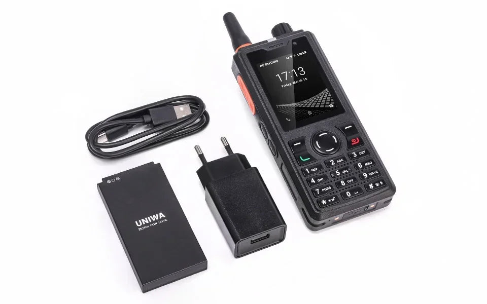 UNIWA F41 4G Rugged Phone POC Walkie Talkie Zello 2.4" Touch Screen 1GB+8GB Waterproof Smartphone Android 8.1 4600mAh NFC