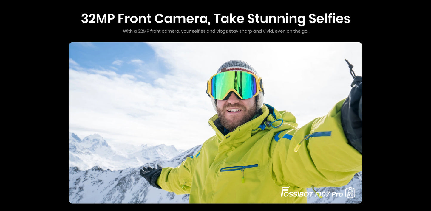 FOSSiBOT F107 PRO Rugged Smartphone Android 15 OS,30GB(12+18)+512GB ROM,6.95"FHD+ 5G Mobile Phone 28000mAh Battery,NFC/Face ID