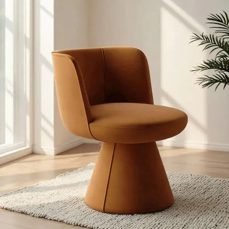 Chaise Lounge Italian Light Luxury Dressing Stool Rotatable Simple Dining Chair Home Bedroom Hotel Nordic Single Sofa Chairs