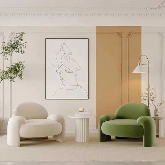 Italian Velvet Adults Chair Yellow Trending Accent Balcony Comfy Hotel Chair Makeup Single Design Penteadeira Home Furniture