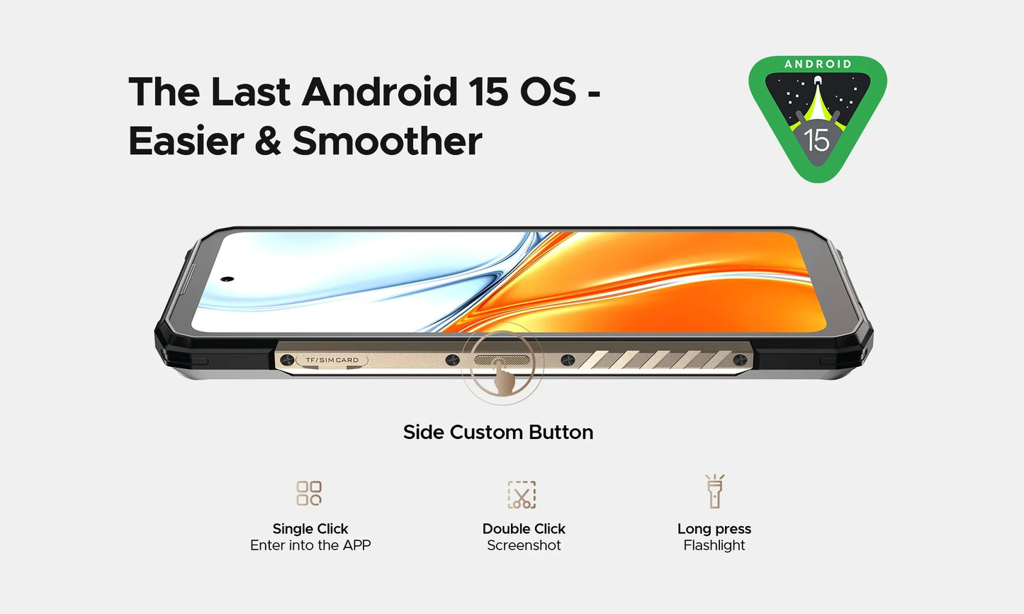 NEW DOOGEE Blade 20 Turbo 5G Rugged Phone 6.6″ Dimensity 7050 8GB+256GB Mobile Phone 10300mAh 50MP 90Hz Android15 Smartphone