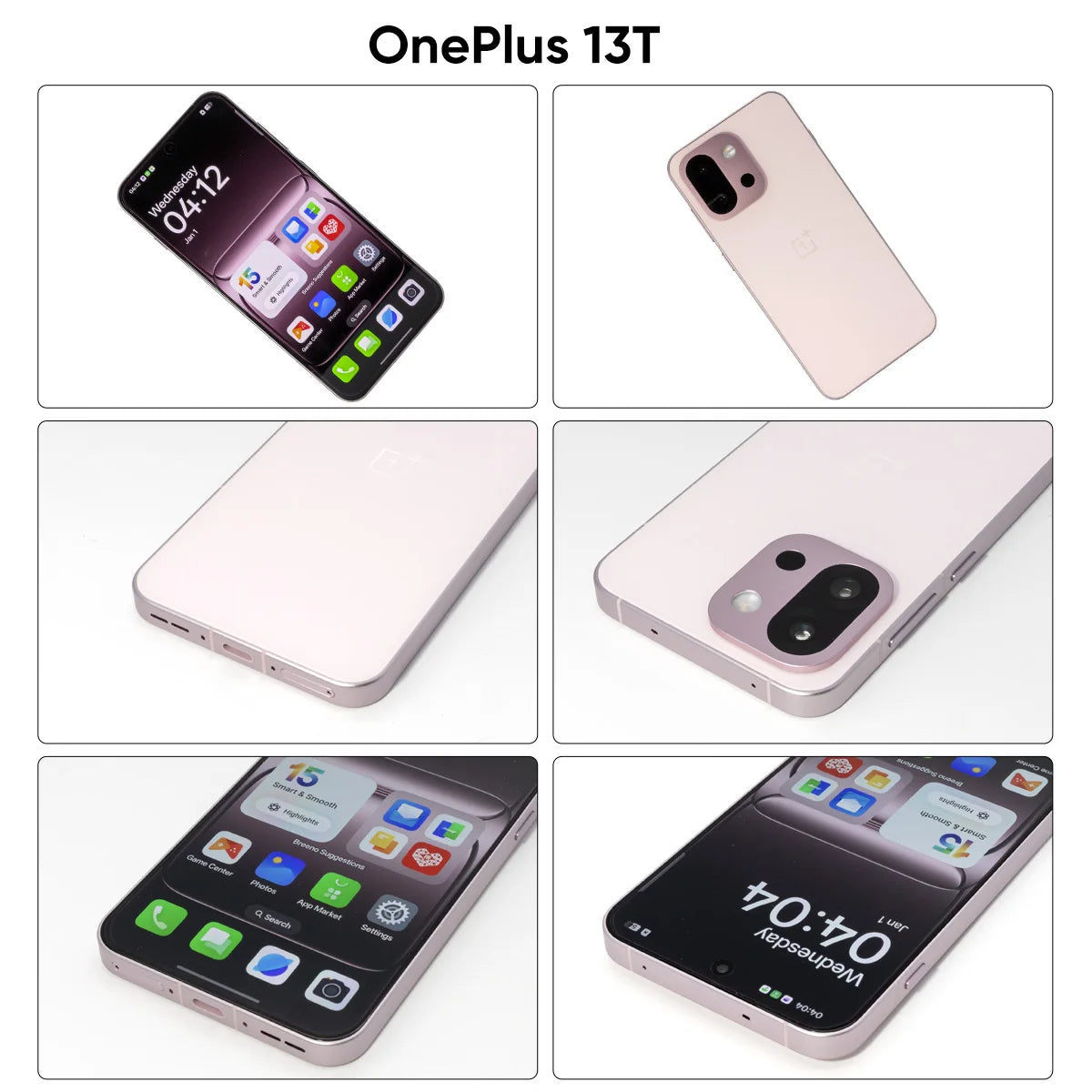 Unlocked OnePlus 13T 5G SmartPhone Snapdragon 8 Elite 6.32'' 120Hz OLED DisPlay 6260mAh 80W Super Charge 50MP Main Camera NFC