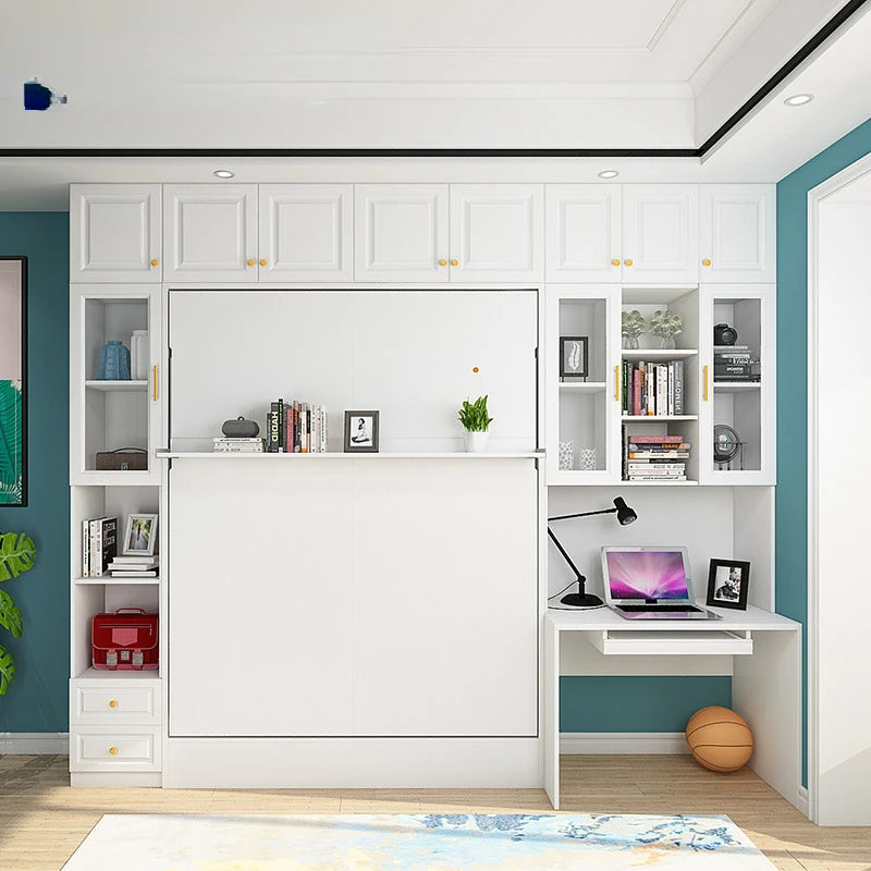 Modern Minimalist Multifunctional Invisible Bed with Sofa Folding Bed Cabinet Integrated Wall Invisible Bed
