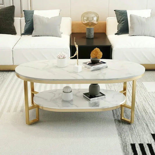 Mid Century Modern Coffee Table Trendy Classic Oval Nordic Coffee Table Aesthetic Beauty Table Basse De Salon Home Furniture