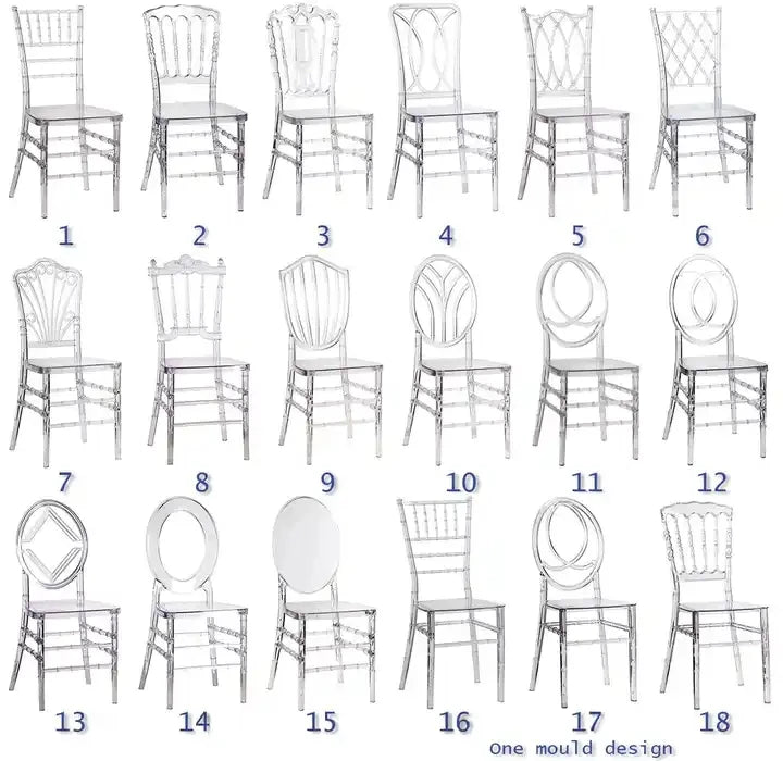 100pcs）Modern Restaurant Wedding Party Chairs plastic Stackable Hotel Gold Chiavari Chairs 1149