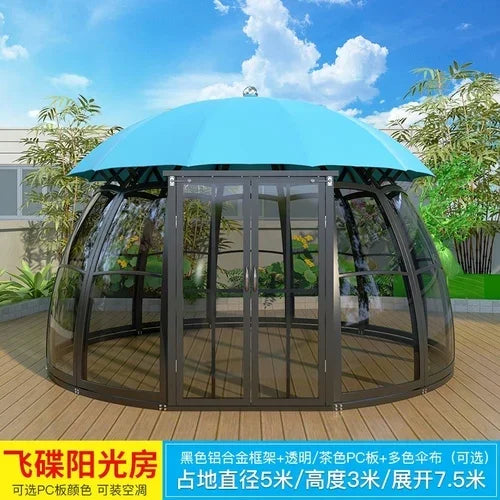 The product can be customized.Outdoor courtyard pavilion, round European style hotel, resort scenic villa,