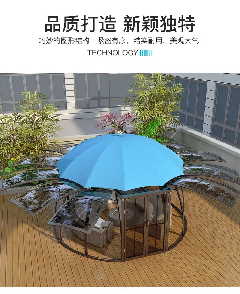 The product can be customized.Outdoor courtyard pavilion, round European style hotel, resort scenic villa,