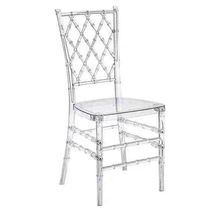 100pcs）Modern Restaurant Wedding Party Chairs plastic Stackable Hotel Gold Chiavari Chairs 1149