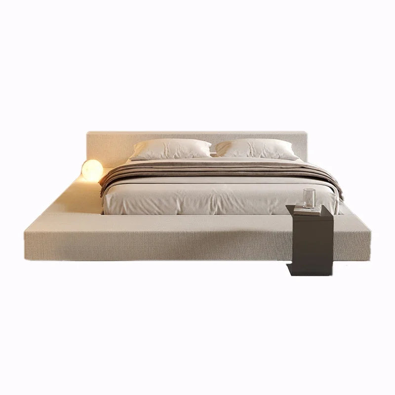 Japanese Minimalist Bed Tatami Cream Fashionable High Quality Modern Bed Wedding Confortable Double Muebles Bedroom Furniture