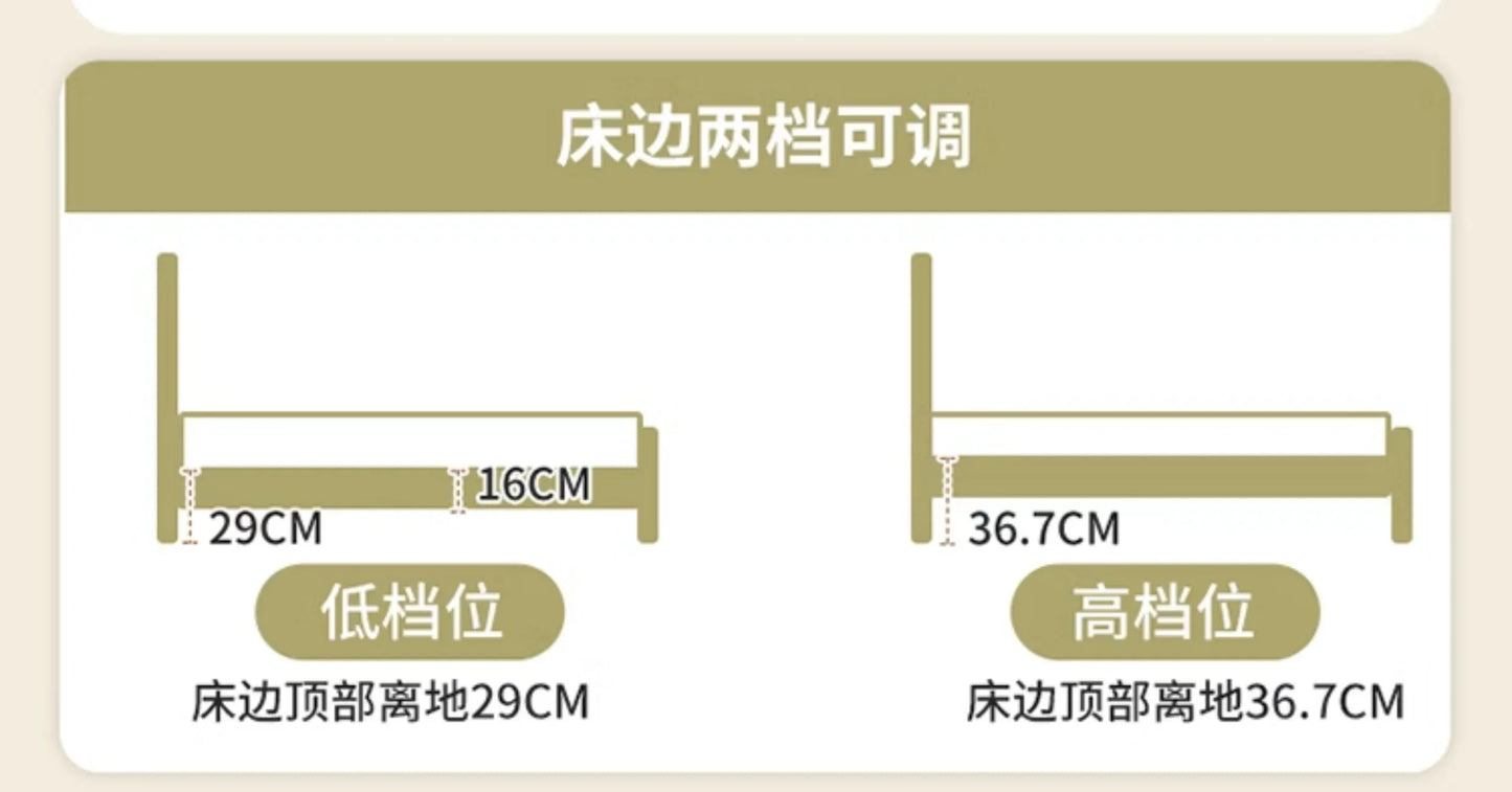 French Solid Wood Bed White Cream Wind Princess Fashion Design Bed Aesthetics Square Modern Sleeping Muebles Lounge Furniture