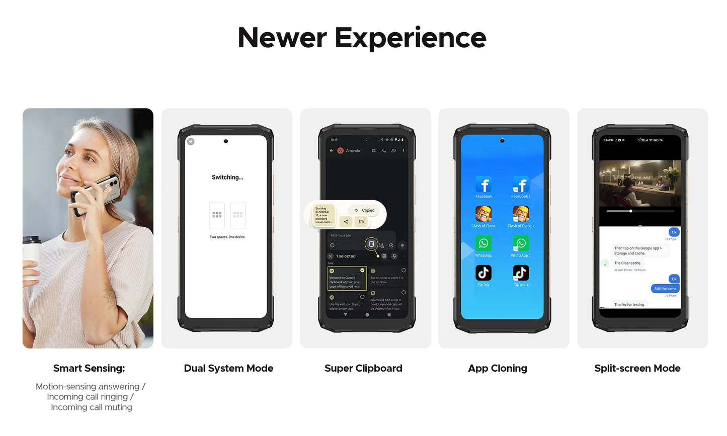 NEW DOOGEE Blade 20 Turbo 5G Rugged Phone 6.6″ Dimensity 7050 8GB+256GB Mobile Phone 10300mAh 50MP 90Hz Android15 Smartphone