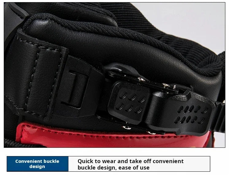 Men Leather Motos Breathable Anti Slip Wear-resistant Riders Boots Motorbike Racing Ankle Length Shoes 2024 New Motorcycle Boots