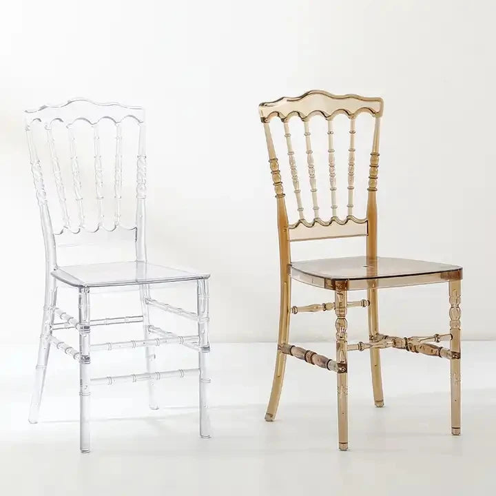 100pcs）Modern Restaurant Wedding Party Chairs plastic Stackable Hotel Gold Chiavari Chairs 1149