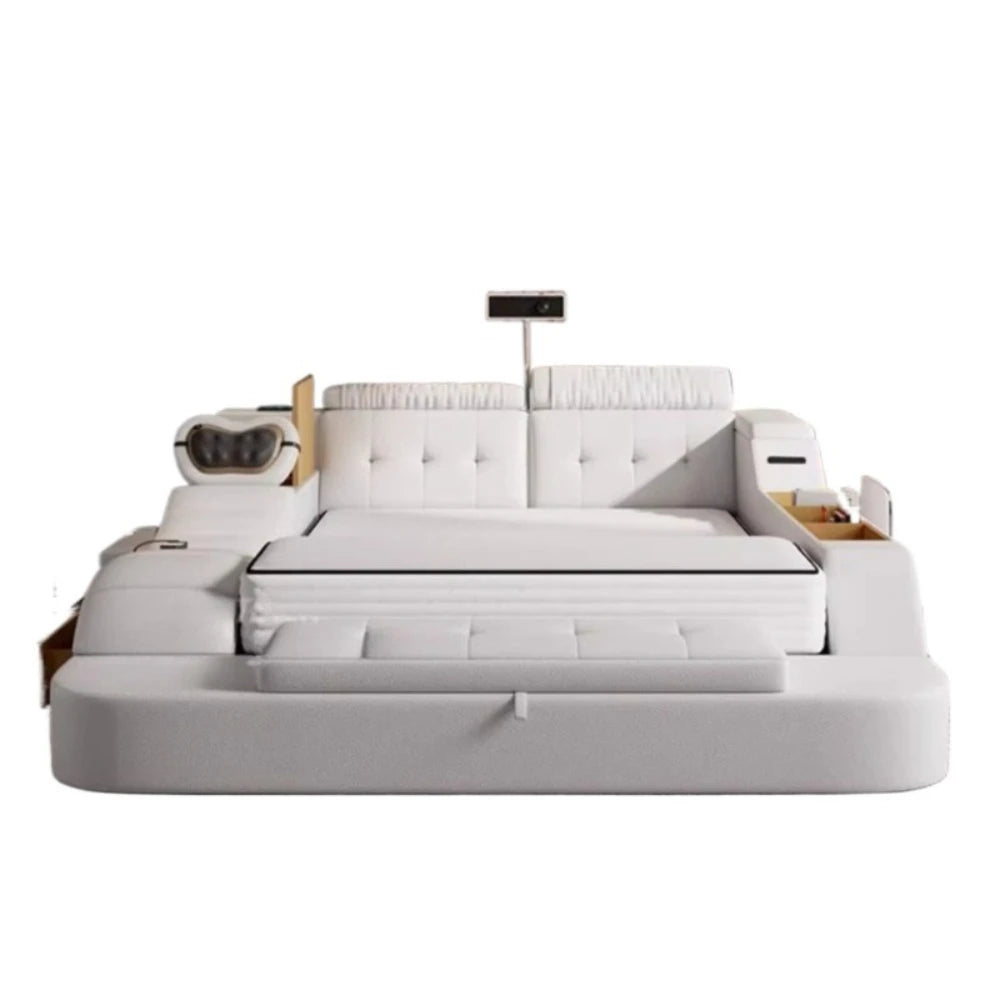 Unique Double Bed Aesthetic Elastic Adjustable King Size Beds Bedroom Tatami Camas De Casal De Luxo Furniture Decoration