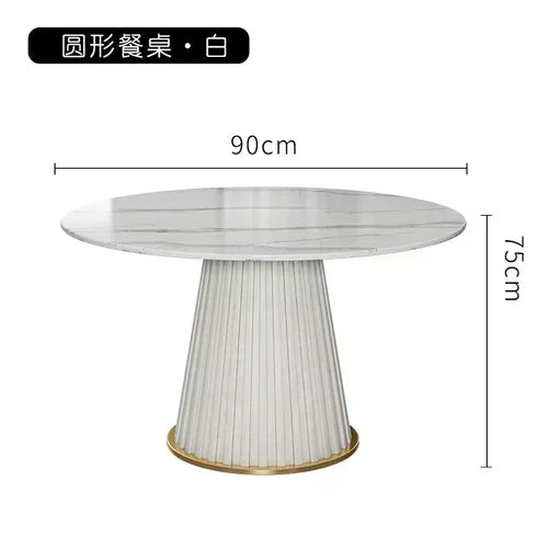 Small Apartmen Dining Table Round Center Nordic White Coffee Tables Chairs Organizer Muebles Living Room Furniture