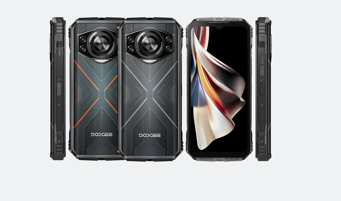 DOOGEE S Cyber Rugged Phone 6.58" 90Hz IPS Screen 10800mAh Large Battery 8GB+256GB 50MP AI Main Camera Android 14