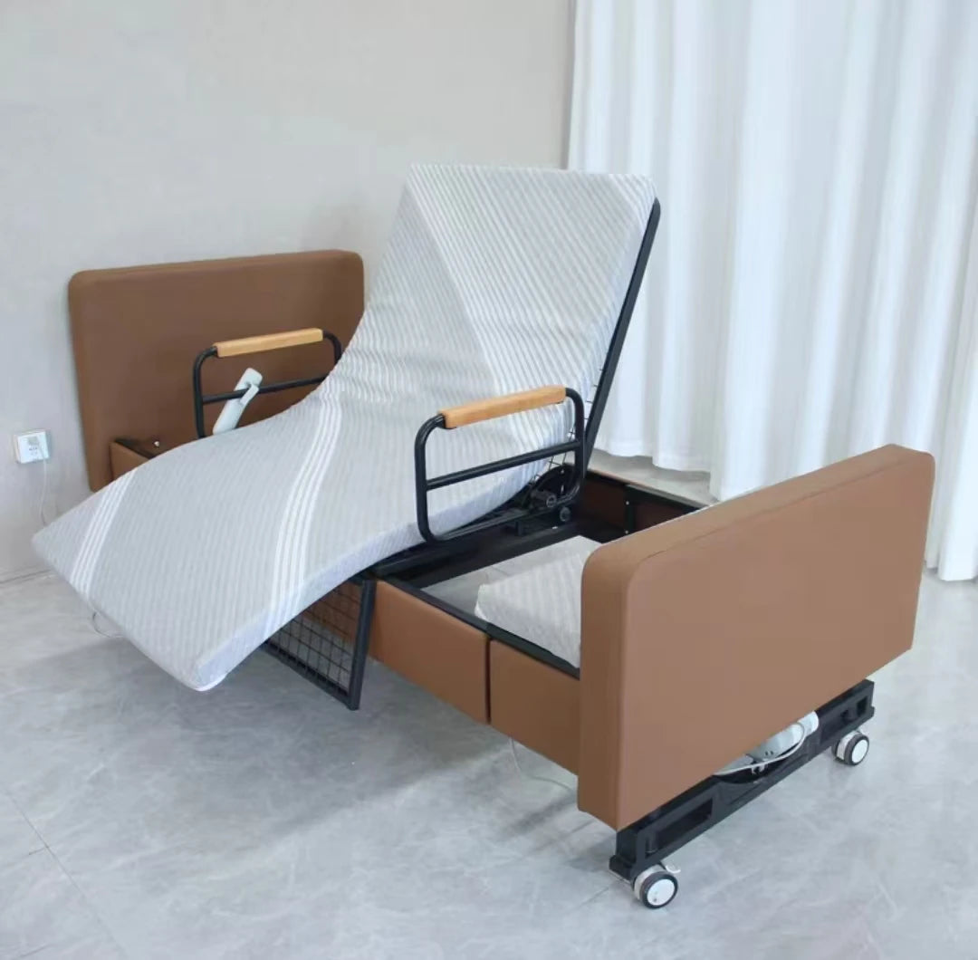 Electric rotating nursing bed Multifunctional back lift for paralyzed patients at home, suitable for remote control turning over