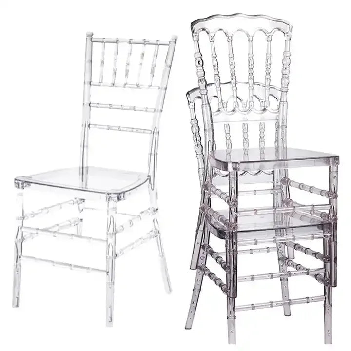 100pcs）Modern Restaurant Wedding Party Chairs plastic Stackable Hotel Gold Chiavari Chairs 1149