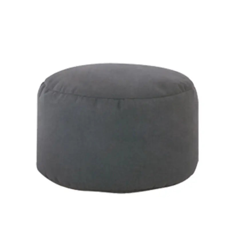 Linen Bean Bag Chair with Filling Beanbag Pouf Ottoman Footstool Tatami Round Stool Futon Puff Relax Lounge Furniture