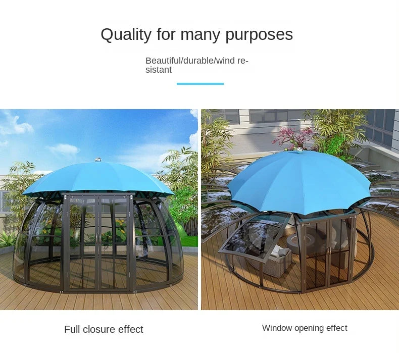 The product can be customized.Outdoor courtyard pavilion, round European style hotel, resort scenic villa,