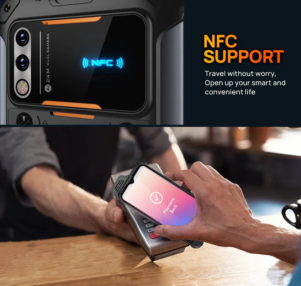 UNIWA W999 ATEX Rugged Waterproof Walkie Talkie 8GB+128GB 6.3 Inch FHD 5000mAh Smartphone Andriod 13 NFC Cell Phones Helio G99