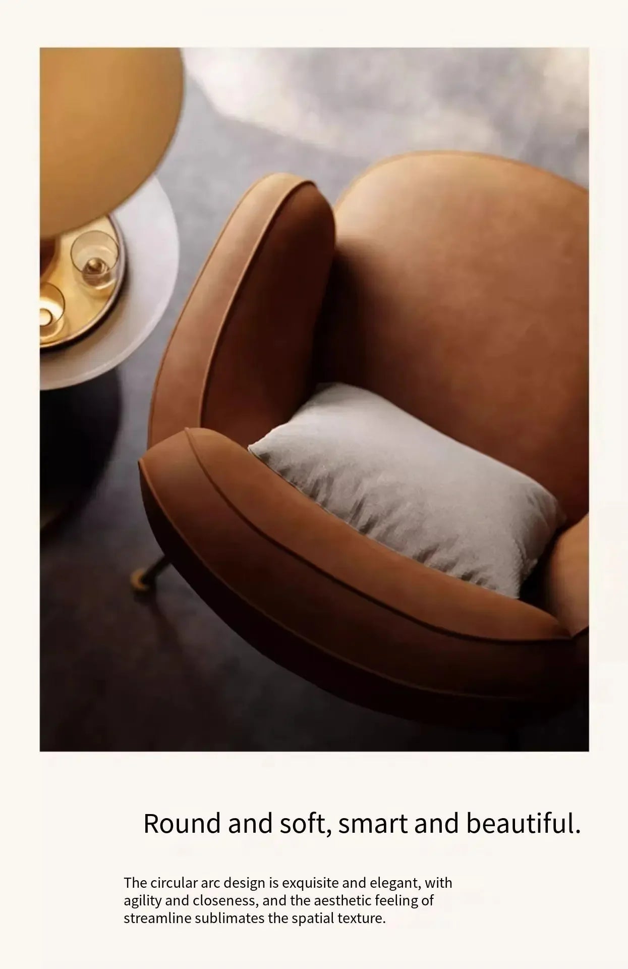 Leather Simple Living Room Chairs Brown Italian Hotel Salon Lounge Chairs Armchair Puffs Designer Fauteuils De Salon Furniture