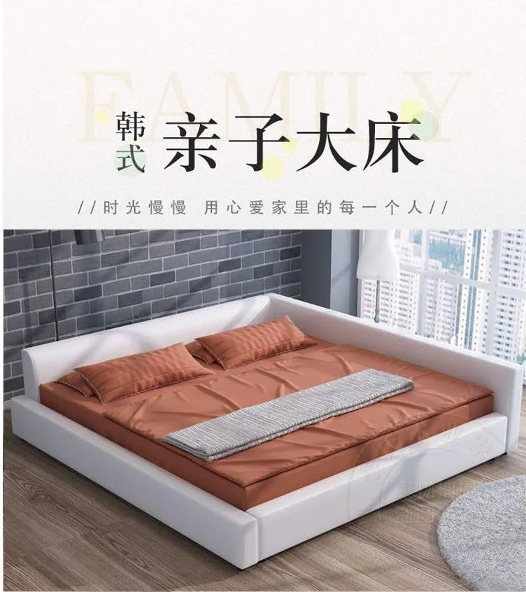 Fancy European Bed Frames Fence Modern Kids Lounge Bed King Sized Upholstery Luxury Muebles Para Dormitorio Home Decoration