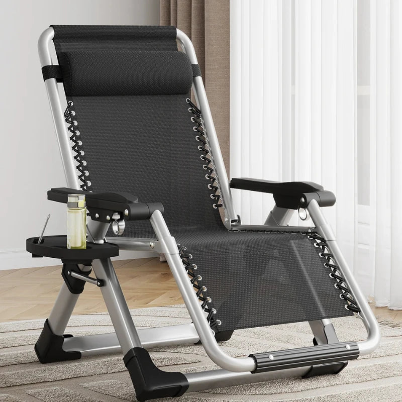 Nordic Folding Recliner Comfortable Tatami Armchair Portable Lounge Chair with Backrest Rattan Seating for Living Room