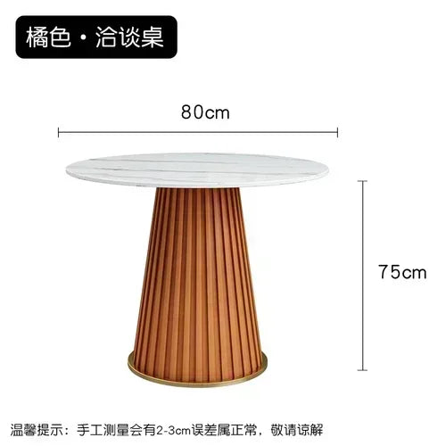 Small Apartmen Dining Table Round Center Nordic White Coffee Tables Chairs Organizer Muebles Living Room Furniture
