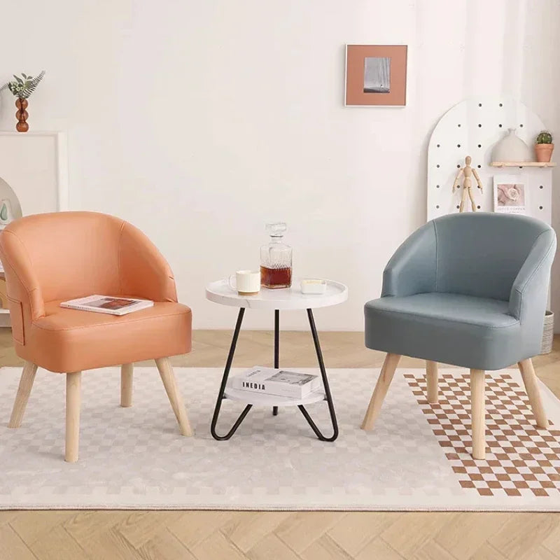 Small Leisure Single Sofa Chair Living Room and Bedroom Seat Balcony Reception Chair Hotel Lounge Chair Cozy Guest Seating