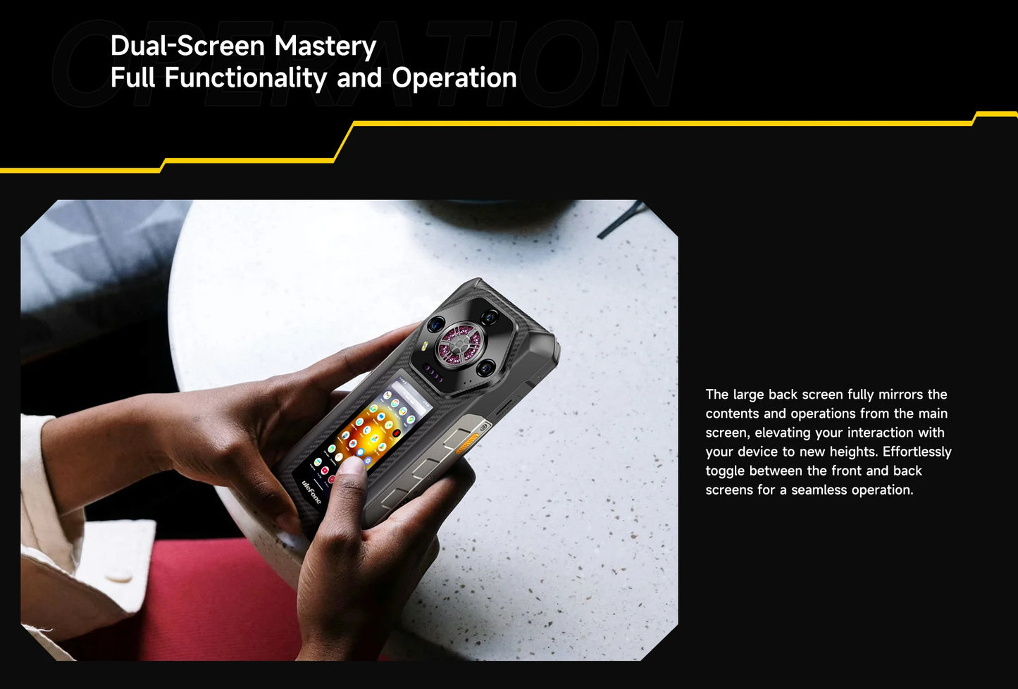 Ulefone Armor 30 Pro 5G Rugged Phone Android 14 Smartphone 6.95" 120Hz 32GB+512GB 12800mAh Night Camera 64MP NFC