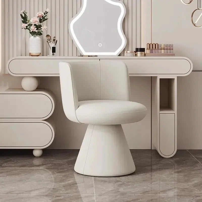 Chaise Lounge Italian Light Luxury Dressing Stool Rotatable Simple Dining Chair Home Bedroom Hotel Nordic Single Sofa Chairs