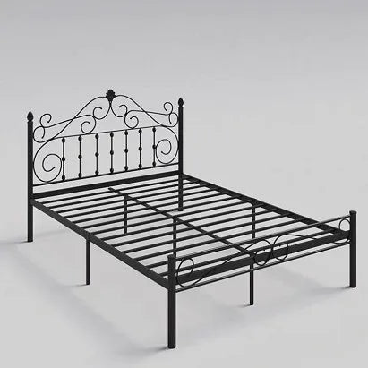 Wrought iron bed bedroom Nordic simple apartment home modern bed and breakfast