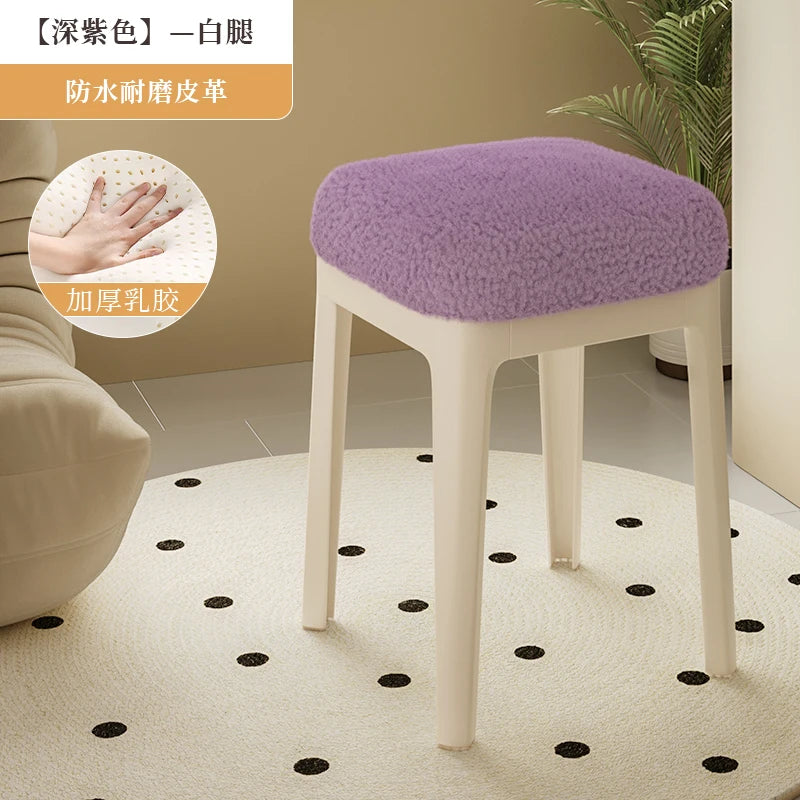 White Household Vanity Stools Small Items Luxury Living Room Ottoman Office Luxury Relaxing Sillones Modernos Home Furniture