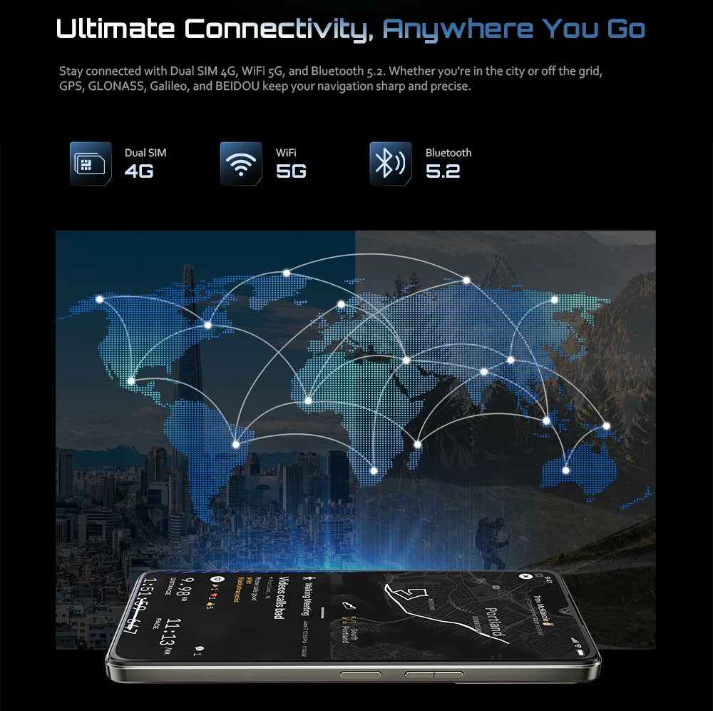 Cubot Smartphone P90,Dual Speakers,Android 15,6.88" 120Hz Display,24GB(12GB+12GB)RAM,256GB ROM,G100 Octa-core,64MP Camera,NFC