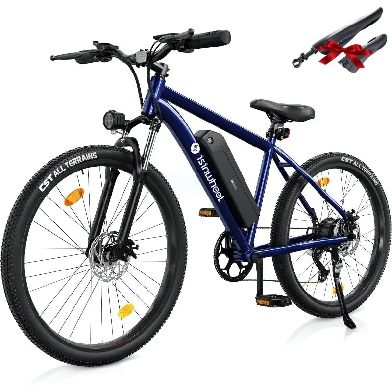 M10 Electric Bike Adult 500W, 26" Commuting Electric Mountain Bike 20MPH Max Range 55+ Miles, Removable Battery, Profe