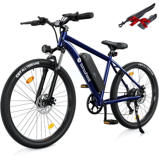 M10 Electric Bike Adult 500W, 26" Commuting Electric Mountain Bike 20MPH Max Range 55+ Miles, Removable Battery, Profe