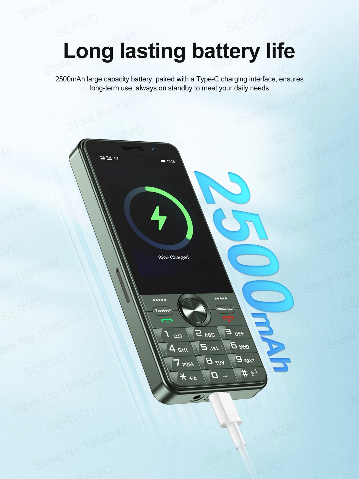 SERVO F25 PRO 4G Smartphone Android 8.1 OS 2+16GB ROM Camera 2500mAh Dual SIM Standby Button Smart Cellphones Google Play Store