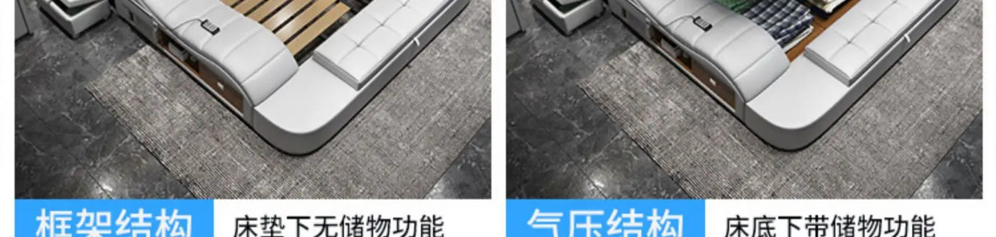 Cabinets Aesthetic Bed Reading Vanity King Massage Lounge Beds Luxury Bedroom Frame Camas Matrimoniales House Accessories