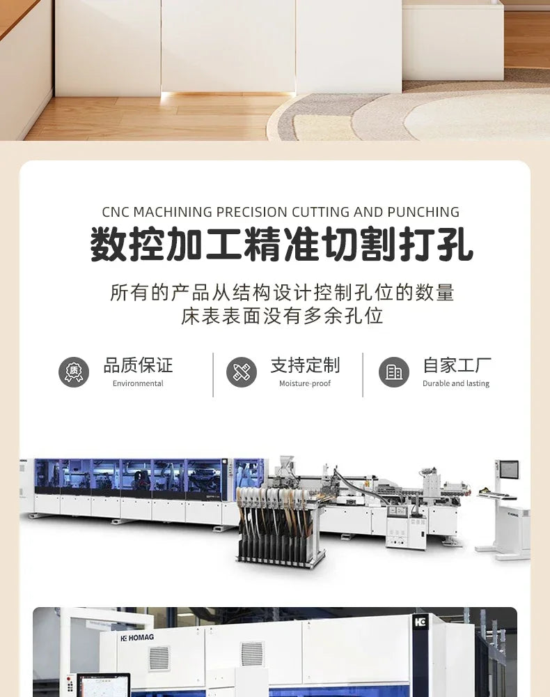 Multi-functional combination closet integrated bed