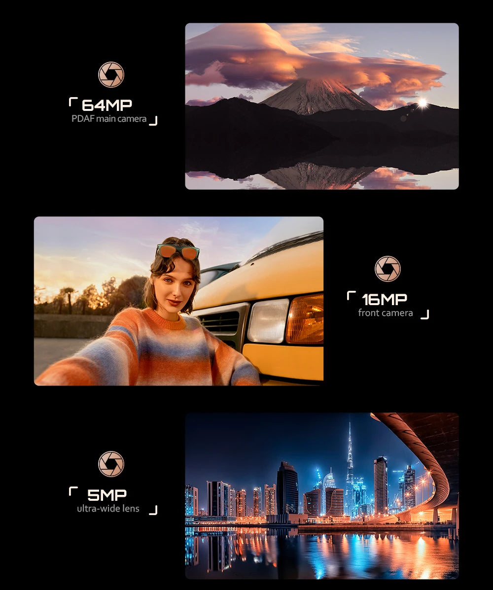 Cubot Smartphone P90,Dual Speakers,Android 15,6.88" 120Hz Display,24GB(12GB+12GB)RAM,256GB ROM,G100 Octa-core,64MP Camera,NFC