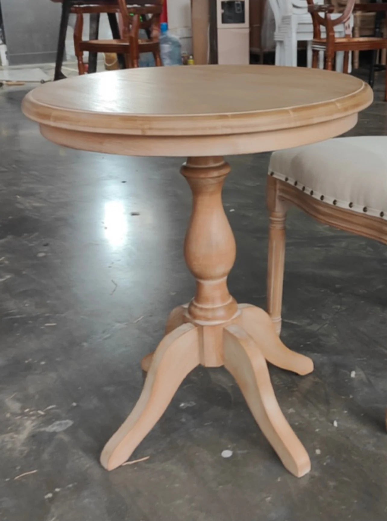 chairRetro solid wood single American country sofa small apartment fabric cafe hotel bedroom back sofachair