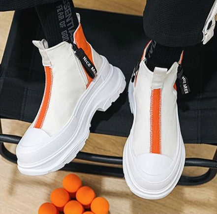 Man Sports Shoes Spring Autumn Canvas Sneaker Boots for Men Platform Footwear Original Deals High Quality Low Price Offers Offer